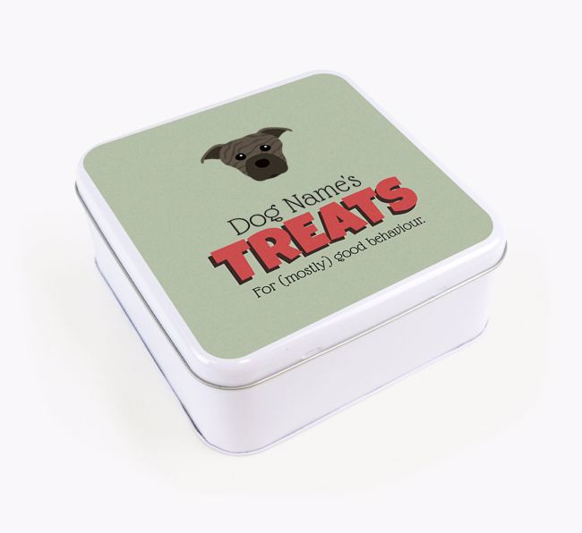 Personalised Retro Design Square Tin for your {breedFullName}